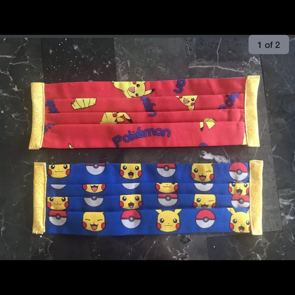 Face Mask Pokémon Pikachu Pokeball Hard to find!